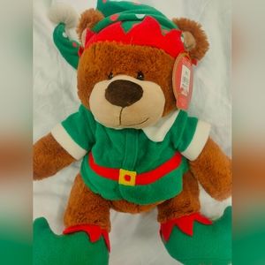 Belk 2012 Belkie Elf 16" Teddy Bear Holiday Plush Toy & also a Belkie2002 friend